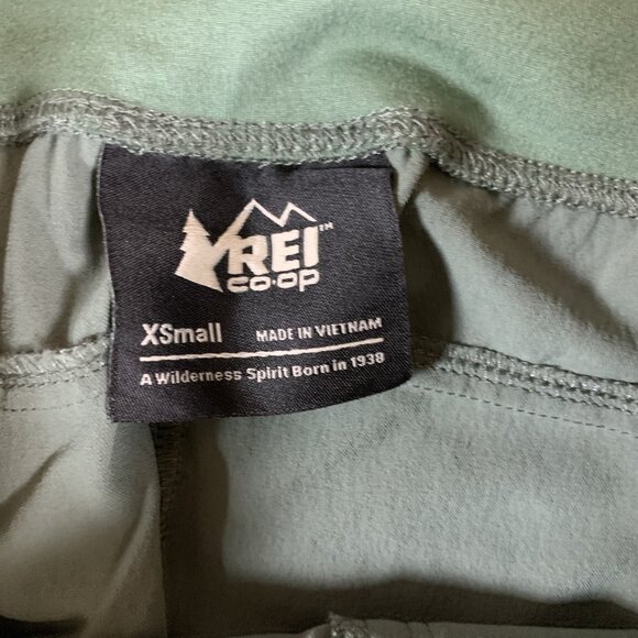 REI Co Op Green Hiking Jogger Pants Stretch Waist Outdoor Trail Activewear XS - Picture 4 of 5
